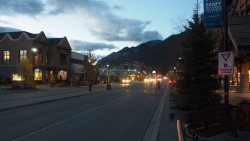 Banff Ave am Morgen