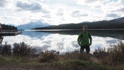 Maligne Lake mit Kermit drauf :)